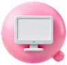 computer pink
